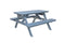 A&L Furniture Co. Amish-Made Poly Picnic Table with Attached Benches AL5300