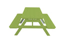 A&L Furniture Co. Amish-Made Poly Picnic Table with Attached Benches AL5300