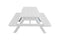 A&L Furniture Co. Amish-Made Poly Picnic Table with Attached Benches AL5300