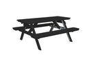 A&L Furniture Co. Amish-Made Poly Picnic Table with Attached Benches AL5300