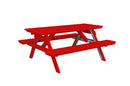 A&L Furniture Co. Amish-Made Poly Picnic Table with Attached Benches AL5300