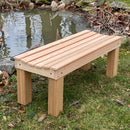 A&L Furniture Co. 4' Amish-Made Cedar Courtyard Bench AL620C