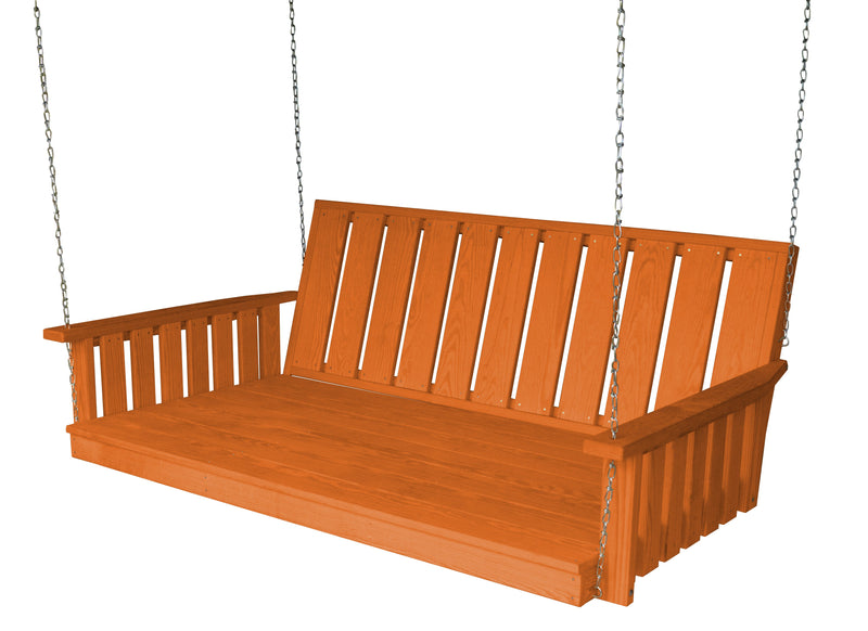 A&L Furniture Co. Amish-Made Pressure-Treated Pine Wingate Swing Beds AL785PT