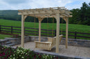 A&L Furniture Co. Amish-Made Bradford Pergola with Wingate Swingbed 791PT - 785PT - Upgrade-to-Rope - 1009 x 2