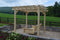 A&L Furniture Co. Amish-Made Bradford Pergola with Wingate Swingbed 791PT - 785PT - Upgrade-to-Rope - 1009 x 2