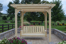 A&L Furniture Co. Amish-Made Bradford Pergola with Wingate Swingbed 791PT - 785PT - Upgrade-to-Rope - 1009 x 2