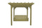 A&L Furniture Co. Amish-Made Bradford Pergola with Wingate Swingbed 791PT - 785PT - Upgrade-to-Rope - 1009 x 2