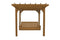 A&L Furniture Co. Amish-Made Bradford Pergola with Wingate Swingbed 791PT - 785PT - Upgrade-to-Rope - 1009 x 2