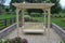 A&L Furniture Co. Amish-Made Bradford Pergola with Wingate Swingbed 791PT - 785PT - Upgrade-to-Rope - 1009 x 2