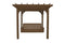 A&L Furniture Co. Amish-Made Bradford Pergola with Wingate Swingbed 791PT - 785PT - Upgrade-to-Rope - 1009 x 2