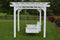 A&L Furniture Co. Amish-Made Bradford Pergola with Wingate Swingbed 791PT - 785PT - Upgrade-to-Rope - 1009 x 2