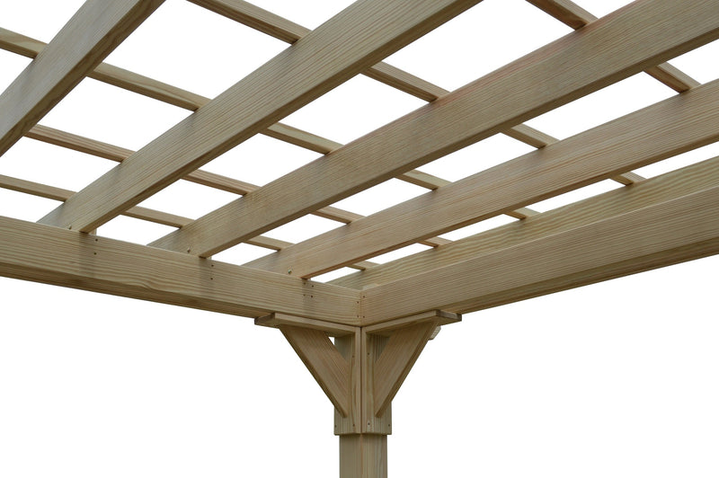 A&L Furniture Co. Amish-Made Bradford Pergola with Swing Hangers AL790PT