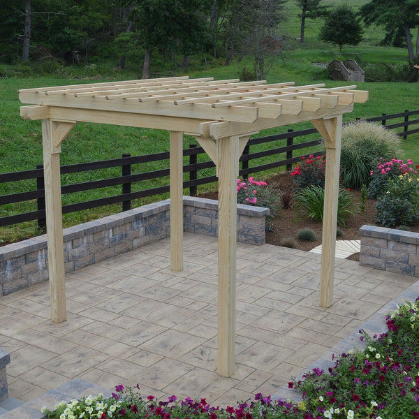 A&L Furniture Co. Amish-Made Bradford Pergola with Swing Hangers AL790PT