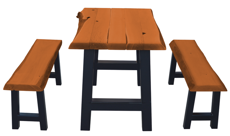 A&L Furniture Co. Blue Mountain Series - Ridgemont Table and Bench Sets AL8550L