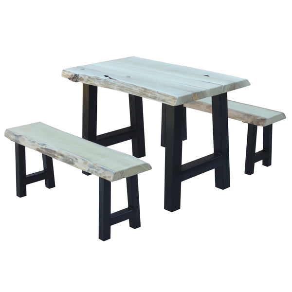 A&L Furniture Co. Blue Mountain Series - Ridgemont Table and Bench Sets AL8550L