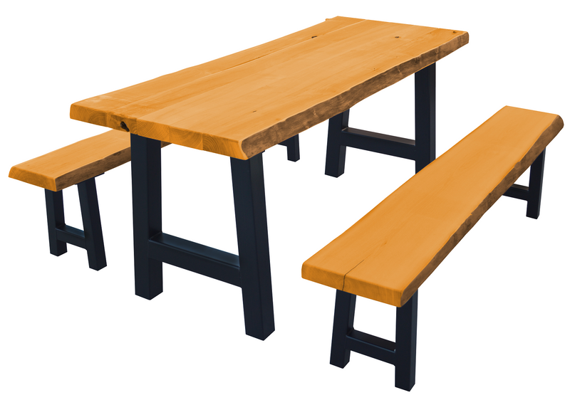 A&L Furniture Co. Blue Mountain Series - Ridgemont Table and Bench Sets AL8550L