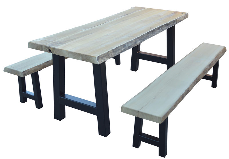 A&L Furniture Co. Blue Mountain Series - Ridgemont Table and Bench Sets AL8550L