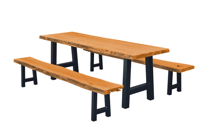 A&L Furniture Co. Blue Mountain Series - Ridgemont Table and Bench Sets AL8550L