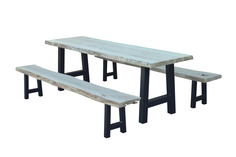 A&L Furniture Co. Blue Mountain Series - Ridgemont Table and Bench Sets AL8550L