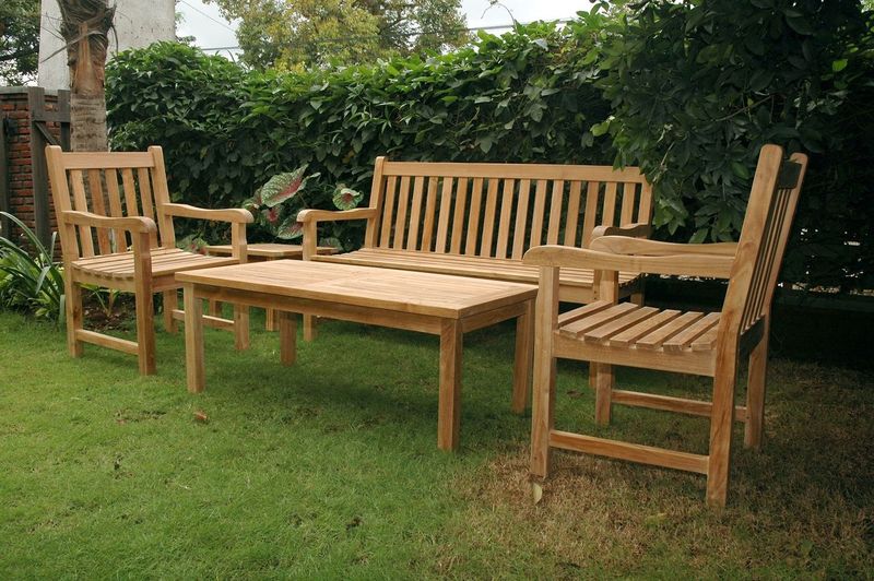 Anderson Teak Classic 3-Seater 5-Pieces Conversation Set Set-44