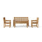 Anderson Teak Classic 3-Seater 4-Pieces Conversation Set Set-06