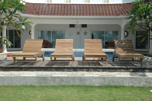 Anderson Teak Capri Sun Lounger 4-Pieces Set Set SL-071