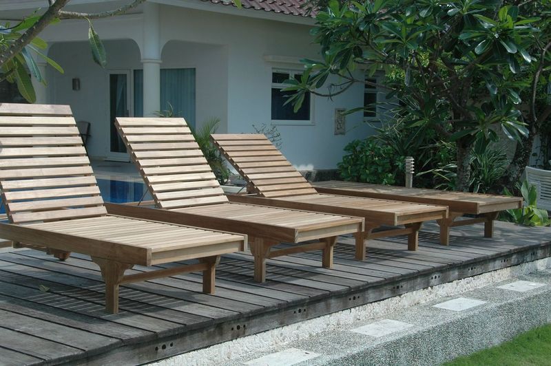 Anderson Teak Capri Sun Lounger 4-Pieces Set Set SL-071