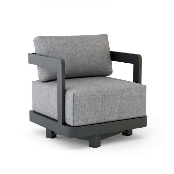 Anderson Teak Granada Deep Seating Aluminum Swivel Armchair DS-908-AL