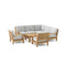 Anderson Teak Riviera Luxe 8-Pieces Modular Set Set-94