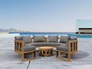 Anderson Teak SET-810 Circular Modular Deep Seating Set SET-810