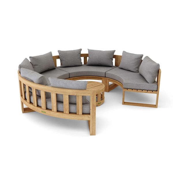 Anderson Teak SET-810 Circular Modular Deep Seating Set SET-810