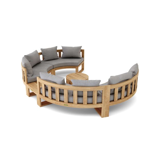 Anderson Teak SET-811 Circular Modular Deep Seating Set SET-811