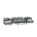 Anderson Teak SET-171 6-pc Coronado Aluminum Deep Seating Set SET-171-AL