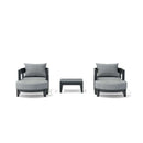 Anderson Teak SET-172 5-pc Coronado Aluminum Deep Seating Set SET-172-AL