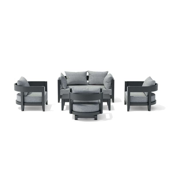 Anderson Teak SET-173 5-pc Coronado Aluminum Deep Seating Set SET-173-AL