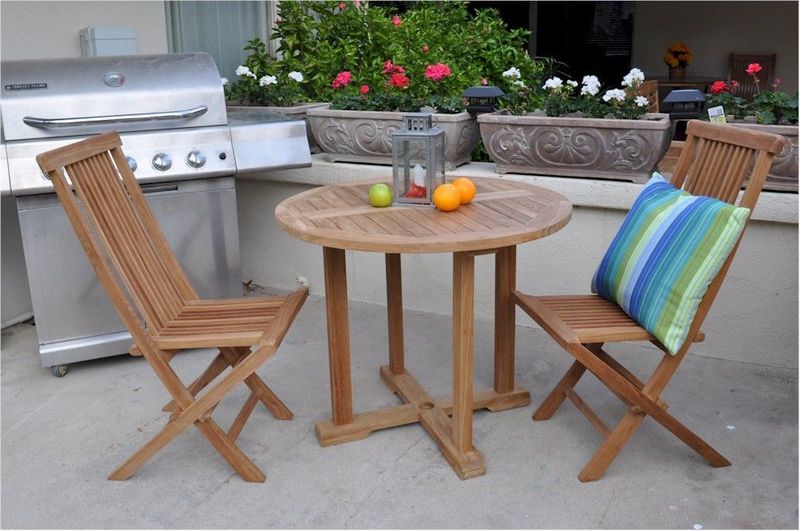 Anderson Teak Montage Bristol 3-Pieces Dining Set SET-209