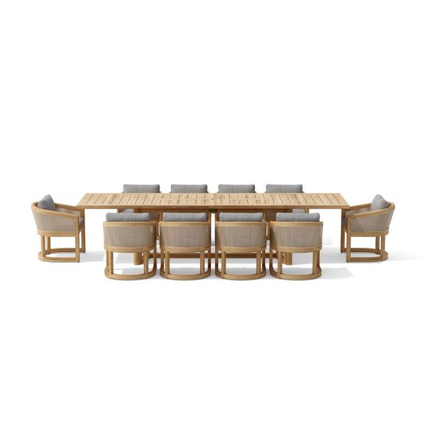 Anderson Teak SET-337 11-pc Catania Dining Set SET-337