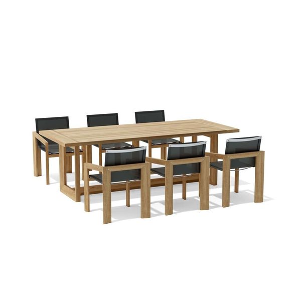 Anderson Teak SET-856 7-pc Smyrna Dining Table Set SET-856