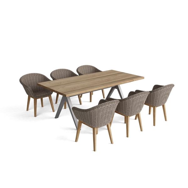 Anderson Teak SET-39A 7-pc Alura Padua Dining Table Set SET-39A