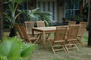 Anderson Teak Windsor Classic Chair 9-Pieces Folding Dining Set Set-104B