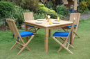 Anderson Teak Windsor Comfort Chair 7-Pieces Folding Dining Set Set-105A