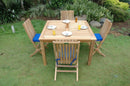 Anderson Teak Windsor Comfort Chair 5-Pieces Folding Dining Set Set-105B