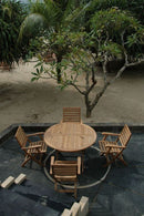 Anderson Teak Andrew Bahama 5-Pieces Folding Dining Set Set-109