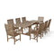 Anderson Teak Bahama Wilshire Armchair 9-Pieces Extension Dining Set Set-112A