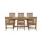 Anderson Teak Bahama Wilshire Armchair 7-Pieces Extension Dining Set Set-112B