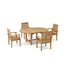 Anderson Teak Bahama Brianna 5-Pieces Extension Dining Set Set-119B