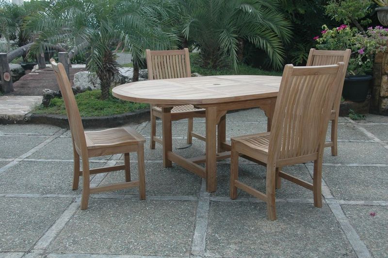 Anderson Teak Bahama Chicago 5-Pieces Dining Set Set-12