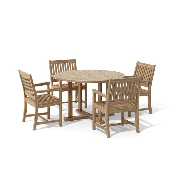 Anderson Teak Tosca Rialto Armchair 5-Pieces Dining Set Set-17