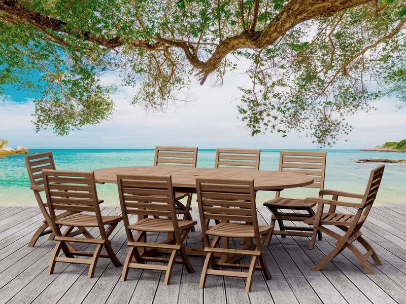 Anderson Teak Bahama Andrew 9-Pieces Dining Set Set-30