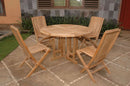 Anderson Teak Butterfly Comfort 5-Pieces Dining Table Set Set-34